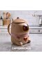 Capybara Mug – Ceramic Mug with Cute Animal Figure, Coffee and Tea Cup with Lid - 2