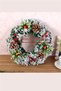 Handmade Christmas Wreath – Faux Snow Effect, Pine Cones and Red Nut Detailing |   Indoor & Outdoor - 3