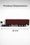 30 cm Pull and Drop Detachable Dorse Container Truck with Opening Luggage Door Diecast Metal Toy Truck - 5