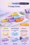 Set of 10 Blue Pastel Erasers |   Dust-Free Non-Marking Soft Eraser |   School Office Drawing - 5