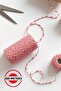 Package String, Red-White 200 Meters (Marteniçka String, Gift Packaging String, Packing String)