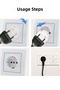 6 Pieces Baby Child Socket Protection Cover Child Safety Socket Cover Anti-Current Socket Cover - 6