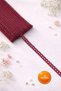 10 Meters Burgundy Cotton Lace -Kopanaki Ribbon 10 Meters, 0.8 cm Width No:8383
