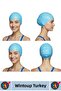 # Bone Flexible Soft Silicone Pool Sea Swimming Waterproof Ear Protection Large Size Hair Cap 2 Pieces - 2