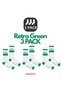 Retro Green 3Pack - Green - White Unisex Sports & Lifestyle Towel Sole Organic Cotton 3-Piece Sock Set