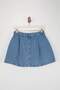 Teen Blue Mini Denim Shorts Skirt Twoss26Sr00041 - 4