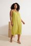 Oil Green Maxi Bodycone Crinkle Woven Plus Size Dress Tbbss25Ah00253