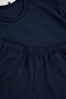 Navy Blue Regular Fit Textured Stretch Knitted Pajama Set Tmnss26Pt00018 - 8