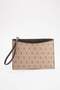 Bej Baskılı Kadın Mini Boy Clutch El Çantası TAKAW26PY00007