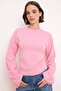 Pembe İspanyol Kol Büzgü Detaylı Regular/Normal Kalıp Örme Bluz TWOAW26BZ00293