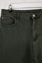Yeşil Yüksek Bel Geniş Paça Büyük Beden Wide Leg Jeans TBBAW23CJ00020 - 2