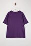 Purple 100% Cotton Oversize/Wide Fit Galaxy Printed Plus Size Knitted T-Shirt Tbbss26Bf00009 - 6