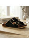 Soft Leather Cross-Strapped Anatomical Men's Slippers – Non-Slip Sole - 3