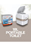 18L Portable Camping Toilet with 10L Flush Tank Manual RV Travel Outdoor Leakproof Toilet - 4
