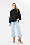 Women's pleated jacket zippered oversize women's poncho - 4
