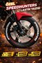 Speedhunters Motorcycle and Car Tire Lettering Embossing 3D Sticker Paste 4 Piece Set - 4