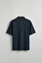 Men's Oversize Ribbed Cuban Collar Shirt Petrol Blue - 2