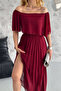 Women Madonna Collar Pleated Chiffon Dress Nbk2099