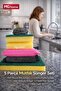 5 Piece Kitchen Sponge Set 🧼   Inox Sponge 🧼   Steel Wire 🧼   Big Sponge 🧼   Corrugated and Socialite Sponge - 4