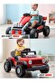 Ranger 2 in 1 Battery Operated Jeep with RGB Lights & Music for Kids 2–6 Years Red - 4