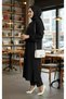 Mürşi̇de Set Black Women's Knitted Fabric Pants Tunic 2-Piece Set - 2