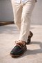Genova Genuine Leather Lace-Up Men's Casual Loafer Shoes - 7