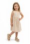 Santos Girls and Boys Double Velcro Genuine Leather Beige Sandals - 4