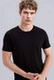 Slim Fit Crew Neck Modal Blended Cotton Basic Short Sleeve T-Shirt M6606Az24Au - 3