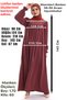 Hijab Dress Black Robadan V Gathered Cuff Elastic Oversize - 3