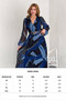 women lined midi length chiffon dress NBK20301 - 2