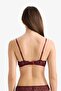 Lace Glitter Triangle Bra Without Cups and Pads F5037Ax25Wn - 4