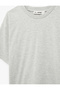 Comfortable Fit Short Sleeve Crew Neck T-Shirt with Stone Detail on the Back - 6