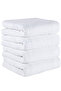 4-Piece Hand and Face Towel Set, Patternless, Soft Textured, 50X90 cm - 3