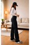 Milano Extra High A.c.a.i.p S.o.l.m.a.z Black Loose-Fit Jeans Palazzo Pants (SUPER HIGH NON-FADING) - 4