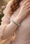 Chrysocolla Natural Stone Compatible with Scorpio and Pisces Signs, Women'S, Daily, Bracelet
