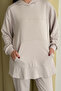 Oversized Hooded Kangaroo Pocket Modal Hijab Suit 1192 - Form Series - 2
