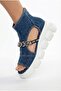 Women's Denim Sandals - 2