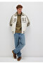 Jeans Printed Beige Faux Leather Jacket Loose Fit / Relaxed Fit 0110400-87213 - 3