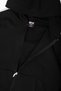 Basic Zip Hooded Unisex Black Sweatshirt with Zipper - 7