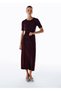 Extrafine Merino Wool Blend Knitwear Skirt Purple - 3