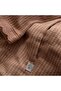 Alessa Women's Pique Bathrobe 100% Organic Cotton Jacquard Terra - 4
