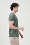 Men's Crew Neck Basic 100% Cotton Pack T-Shirt Green - 26Y 2735 - 5