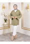 Side Tie Atlas Tunic-Khaki - 2
