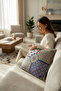 Goblet Woven Starry Cotton Throw Pillow Cover
