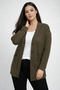 Women's Basket Knit Tunic Cardigan with Pockets - 2