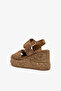 Renee Sigaro Genuine Leather Women's Wedge Heel Sandals - 3