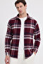 Men's Slim Fit slim fit checkered winter lumberjack shirt - 6