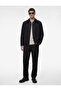 Regular Fit Long Sleeve Pocket Shirt Collar Zipper Sports Jacket