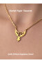Eagle Figure Steel Figure Zircon Plated Chain Necklace Eagle Gold Pendant