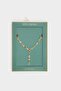 Reis X Defacto Stone Gold Necklace G2676Axns - 2